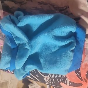 Blue fleece hoodie m